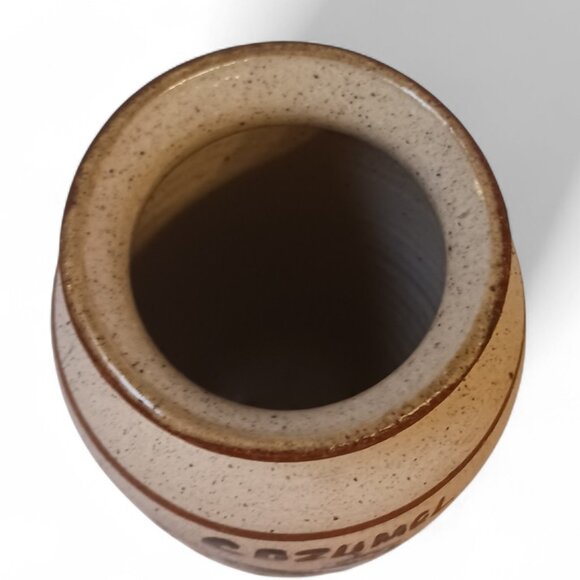 SIGNED Gardiel Vintage Mexico Cozumel Stoneware Bird Butterfly Vase - Picture 8 of 14